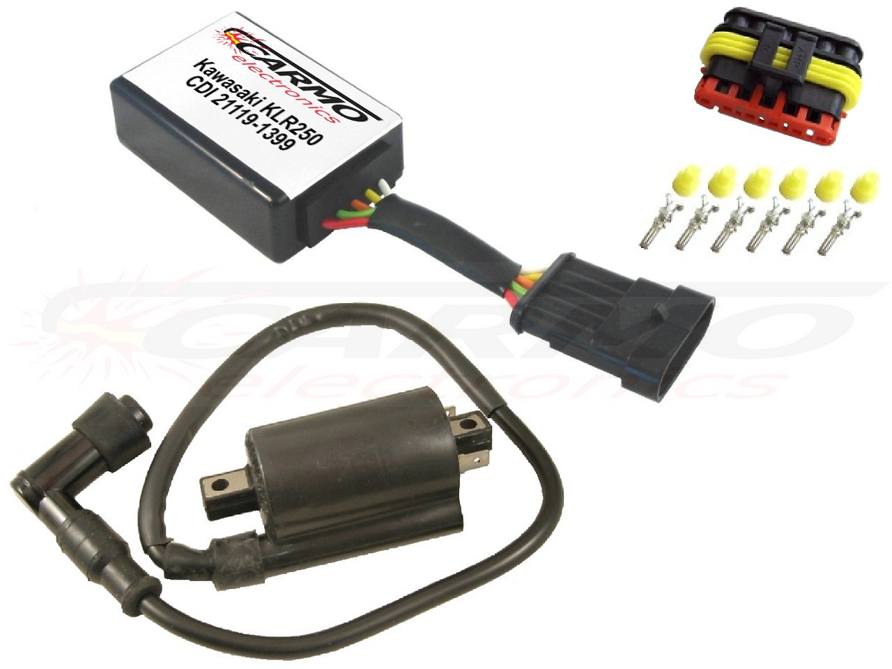 Kawasaki KLR250 KLX250 igniter ignition module CDI TCI Box (21119-1381, 21119-1399) - Click Image to Close