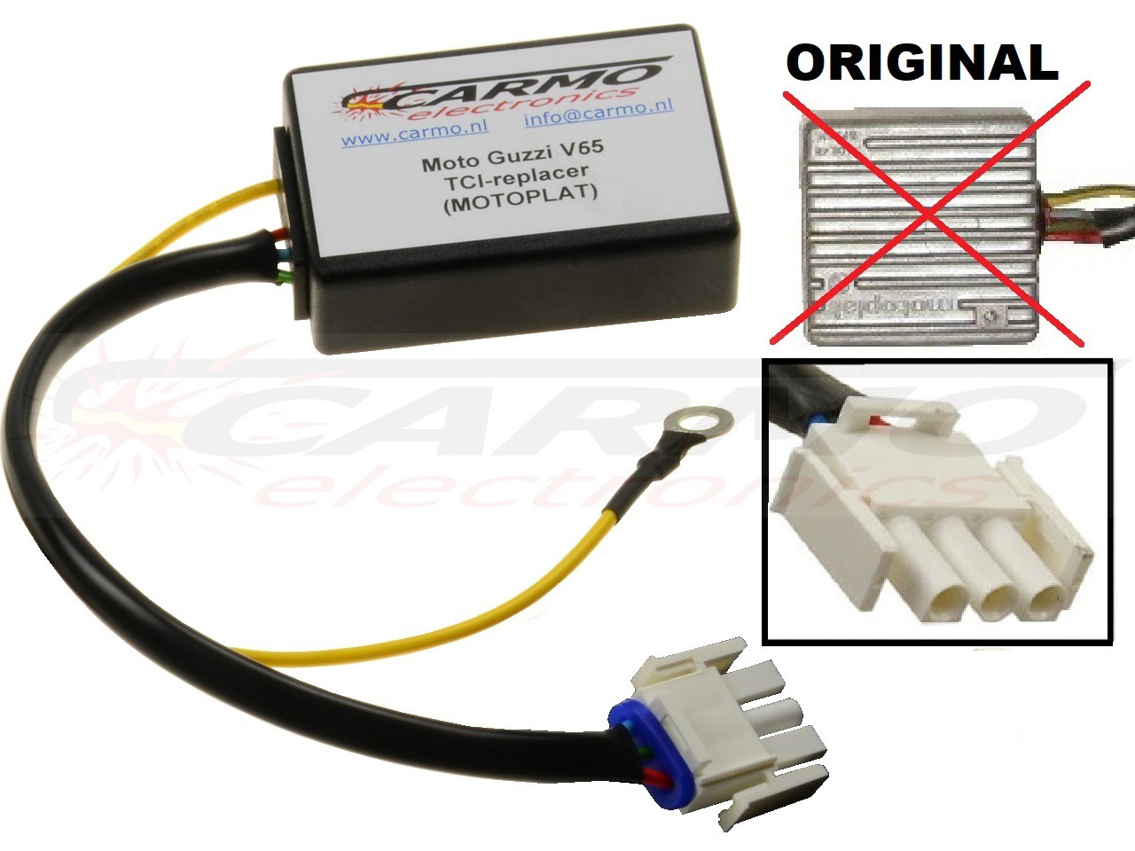 Motoplat Moto Guzzi V65 Florida V7 Sport igniter ignition module CDI TCI Box - Click Image to Close