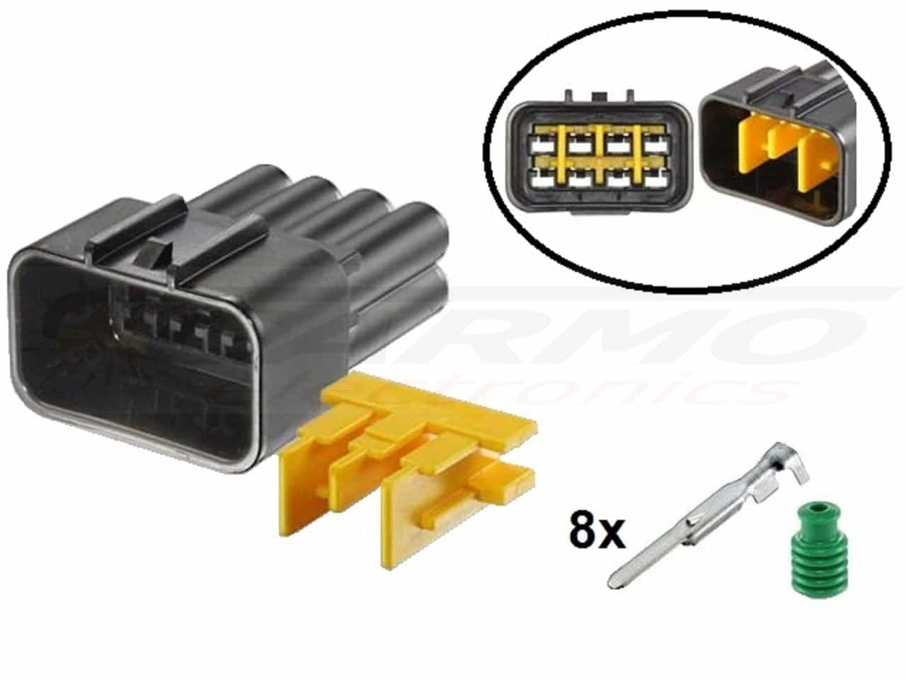 RFW-8P090-M set - mannelijke motorfiets connector 8 polig - Click Image to Close