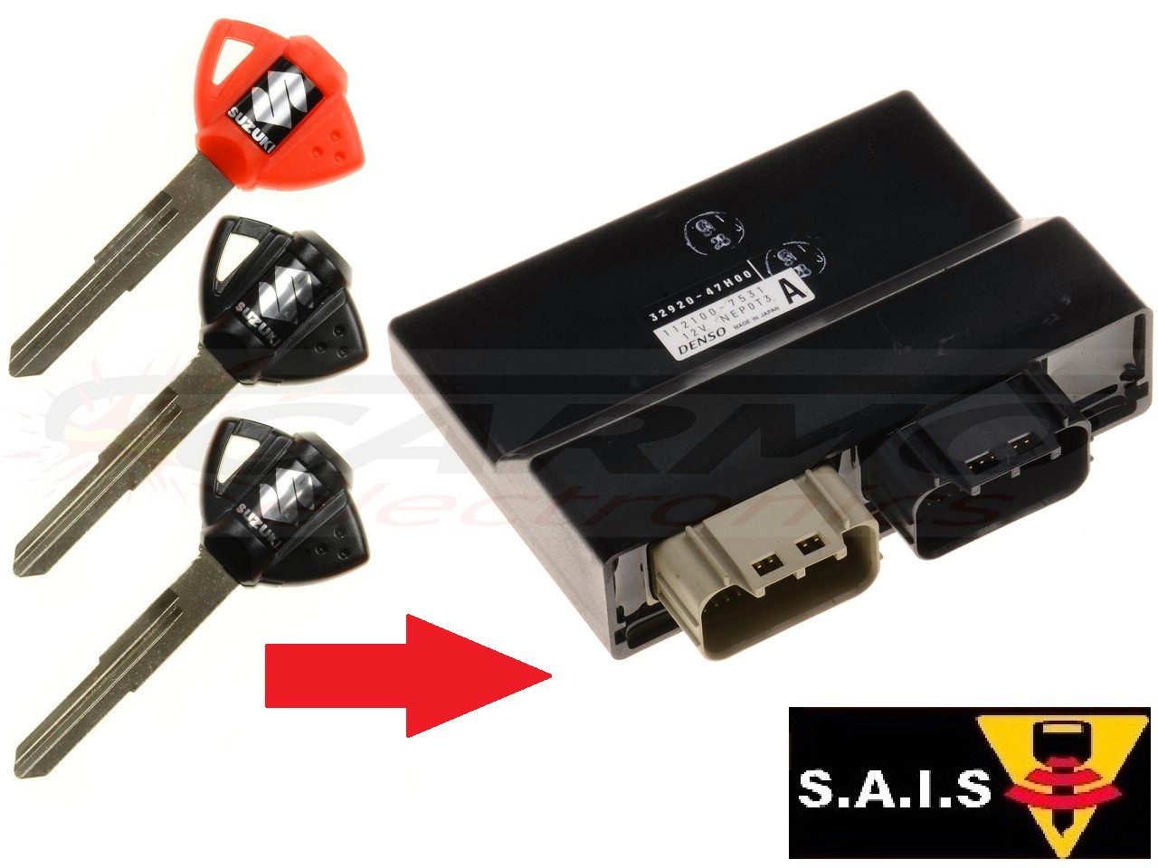 Suzuki 3x SAIS key programming → motorbike ECU - Click Image to Close