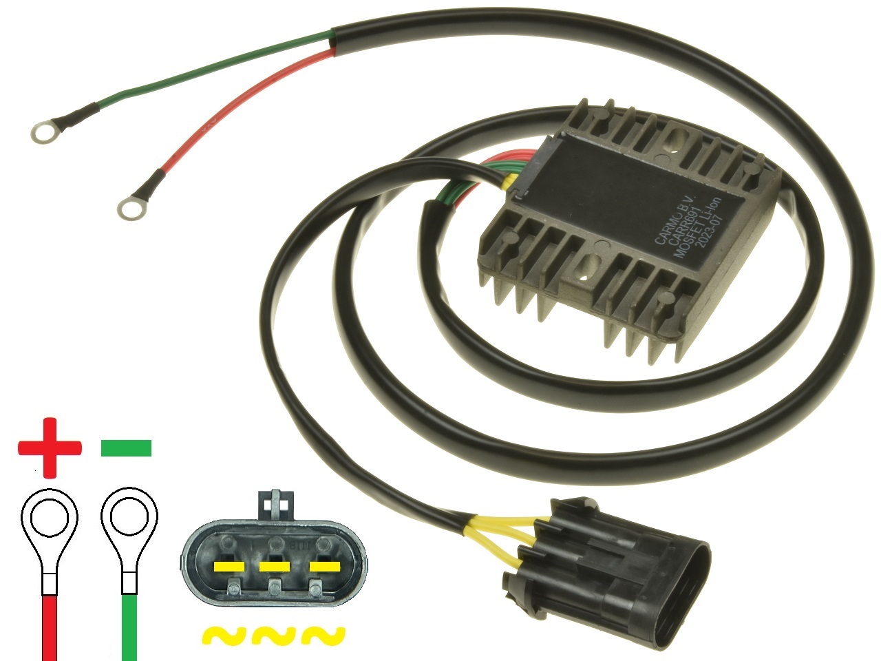 CARR694VI Victory Hard Ball Cross Country Cross Roads Vision MOSFET Voltage regulator rectifier (4011959 4012238 4012717) - Click Image to Close