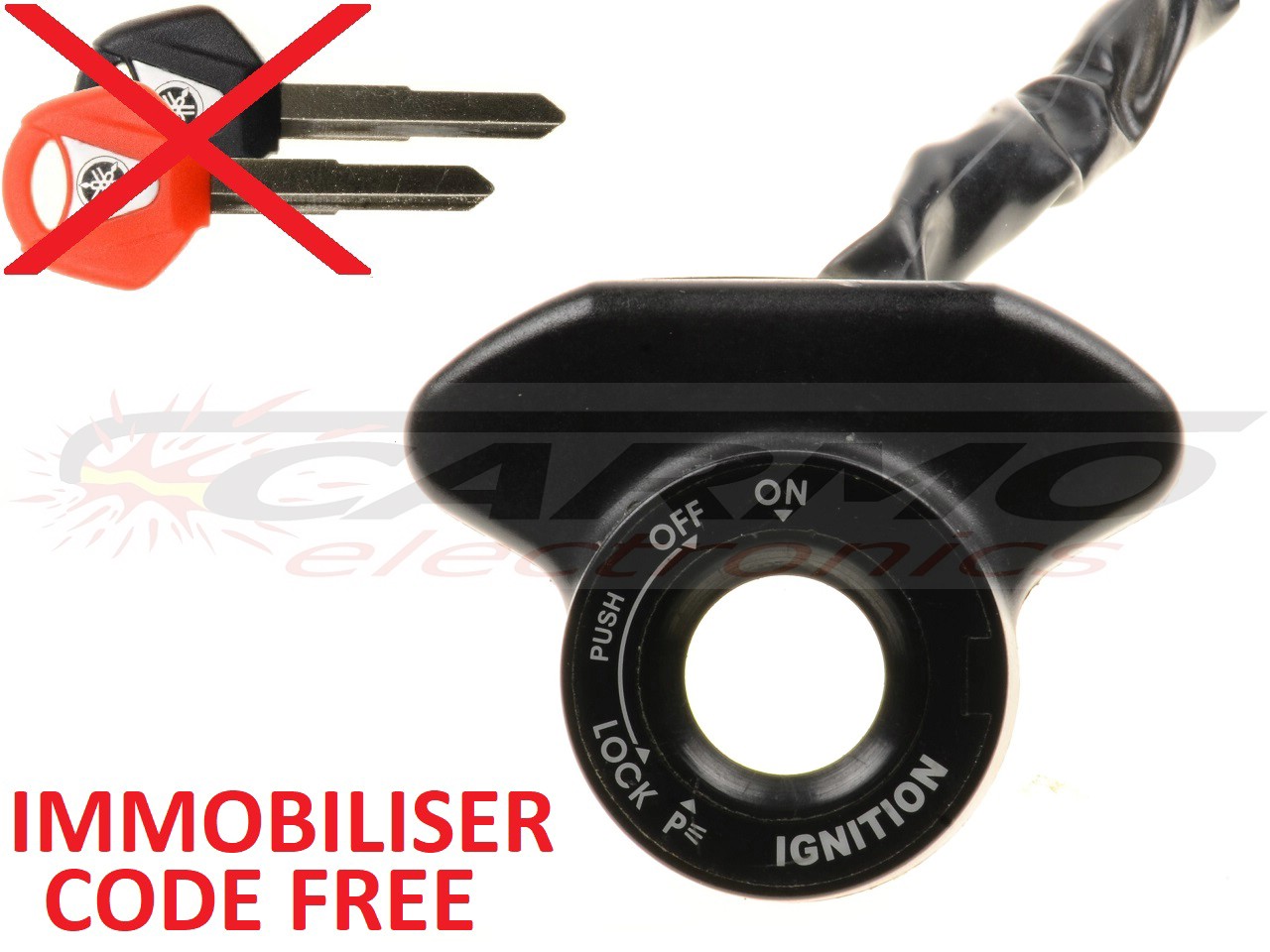 Yamaha immobiliser ring antenna reset / code free / as new (MORIC, 5KS 5VS 5SL) - Click Image to Close