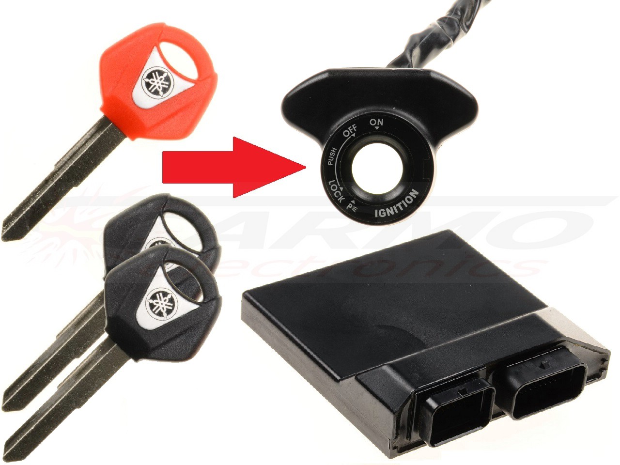 Yamaha 3x key programming → motorbike ECU + immobilizer ring - Click Image to Close